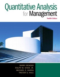 Image of Quantitative analysis for management : twelfth edition