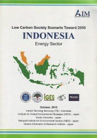 Image of Low carbon society scenario toward 2050 : Indonesia energy sector
