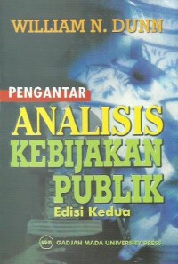 Image of Pengantar analisis kebijakan publik