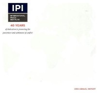 Image of International Peace Institute : 40 years of dedication to promoting the prevention and settlement of conflict