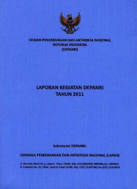 Image of Laporan kegiatan DEPANRI tahun 2011