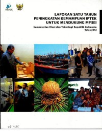 Image of Laporan satu tahun peningkatan kemampuan IPTEK untuk mendukung MP3EI