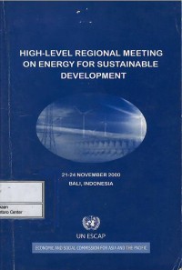 Image of High-level regional meeting on energy for sustainable development : 21-24 November : Bali, Indonesia