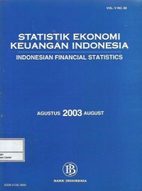 Image of Statistik ekonomi keuangan Indonesia = Indonesian financial statistics 2003