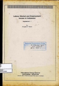 Image of Labour market and employment issues in Indonesia supplement-1