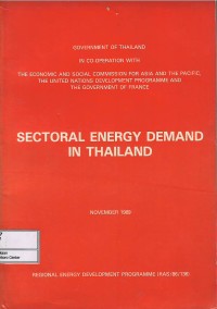 Image of Sectoral energy demand in Thailand