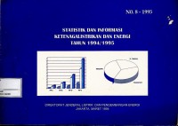 Image of Statistik & informasi ketenagalistrikan & energi tahun 1994/1995