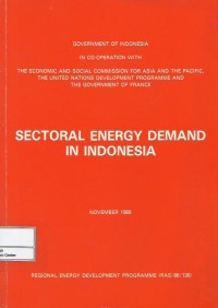Image of Sectoral energy demand in Indonesia