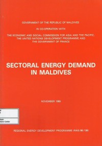 Image of Sectoral energy demand in Maldives