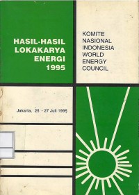 Image of Hasil-hasil lokakarya energi 1995 : Jakarta 25-27 Juli 1995