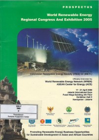 Image of Prospectus World Renewable Energy Regional Congress and Exhibition 2005