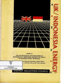 Image of UK/Indonesia Energy Seminar (Paper 13) : the Utilisation of Auto-Recloser in Economically Improving Security of Supply in Overhead Rural Networks