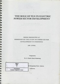 Image of The role of PLN in electric power sector development