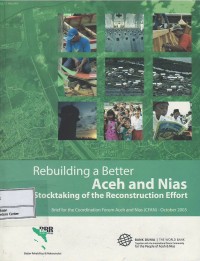Image of Rebuilding a better Aceh and Nias : stocktaking of the reconstruction effort
