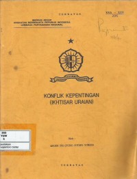 Image of Konflik kepentingan (ikhtisar uraian)