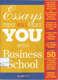 Image of Essays that will get you into business school