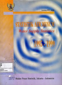 Image of Statistik air minum 1995-1999