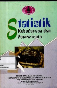 Image of Statistik kebudayaan dan pariwisata
