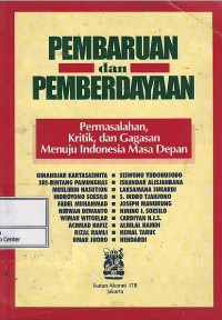 Image of Pembaruan dan pemberdayaan : permasalahan, kritik, dan gagasan menuju Indonesia masa depan