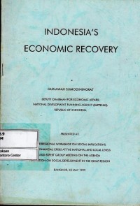 Image of Indonesia's economic recovery