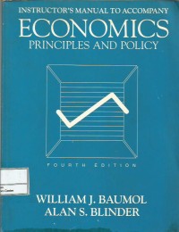 Image of Instructor's manual to accompany economics principles and policy : fourth edition
