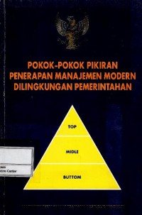 Image of Pokok-pokok pikiran penerapan manajemen modern di lingkungan pemerintahan