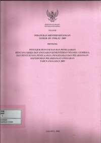 Image of Salinan Peraturan Menteri Keuangan nomor 105/PMK.02/2008 tentang petunjuk penyusunan dan penelaahan rencana kerja dan anggaran kementerian negara/lembaga dan penyusunan, penelaahan, pengesahan dan pelaksanaan daftar isian pelaksanaan anggaran tahun anggaran 2009