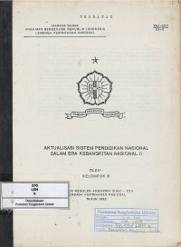 Image of KRA xxv dk-9, aktualisasi sistem pendidikan nasional dalam era kebangkitan nasional ii (kelompok b)