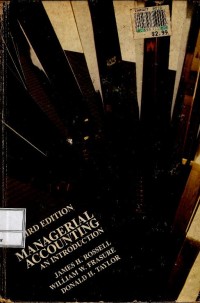 Image of Managerial accounting : an introduction : third edition