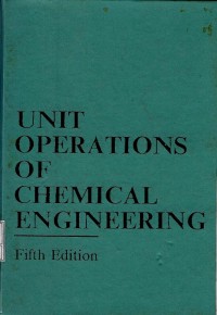 Image of Unit operations of chemical engineering