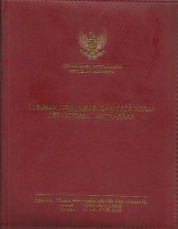 Image of Susunan organisasi dan tata kerja Departemen Pertahanan