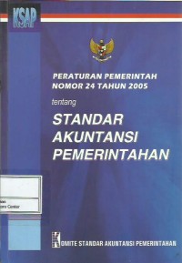 Image of Peraturan pemerintah nomor 24 tahun 2005 tentang standar akuntansi pemerintahan
