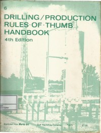 Image of Drilling/production rules-of-thumb handbook