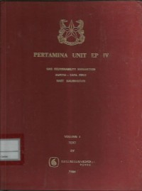 Image of Pertamina unit EP IV gas deliverability evaluation Bunyu Tapa East Kalimantan vol. 1