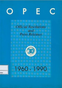 Image of OPEC : official resolutions and press releases 1960-1990
