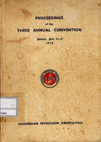 Image of Proceedings of the third annual convention, Jakarta, June 3-4 1974