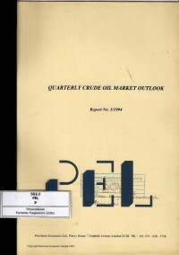 Image of Quarterly crude oil market outlook (report no. 3/1994)