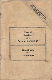 Image of Test of English as a foreign language