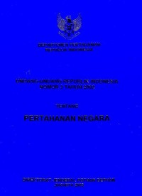 Image of Undang-Undang Republik Indonesia nomor 3 tahun 2002 tentang pertahanan negara