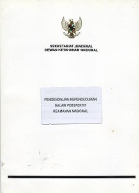 Image of Pengendalian kependudukan dalam perspektif keamanan nasional