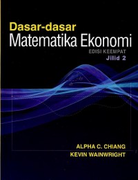 Image of Dasar-dasar matematika ekonomi