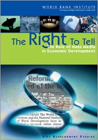Image of The right to tell : the role of mass media in economic development