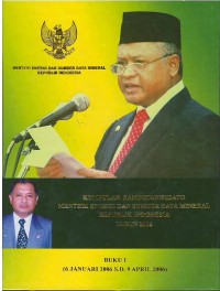 Image of Kumpulan sambutan/pidato Menteri Energi dan Sumber Daya Mineral Republik Indonesia tahun 2006