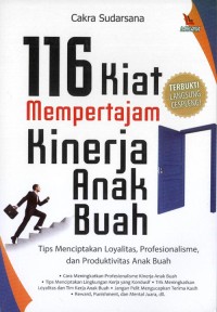 Image of 116 kiat mempertajam kinerja anak buah