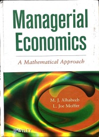 Image of Managerial economics : a mathematical approach