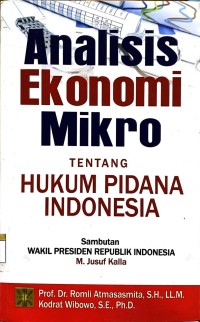 Image of Analisis ekonomi makro tentang hukum pidana Indonesia
