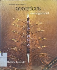 Image of Operations management : contemporary concepts