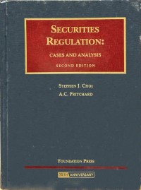 Image of Securities regulation : cases and analysis