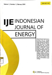 Image of Indonesian journal of energy (February 2018)