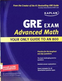 Image of GRE exam advanced math
